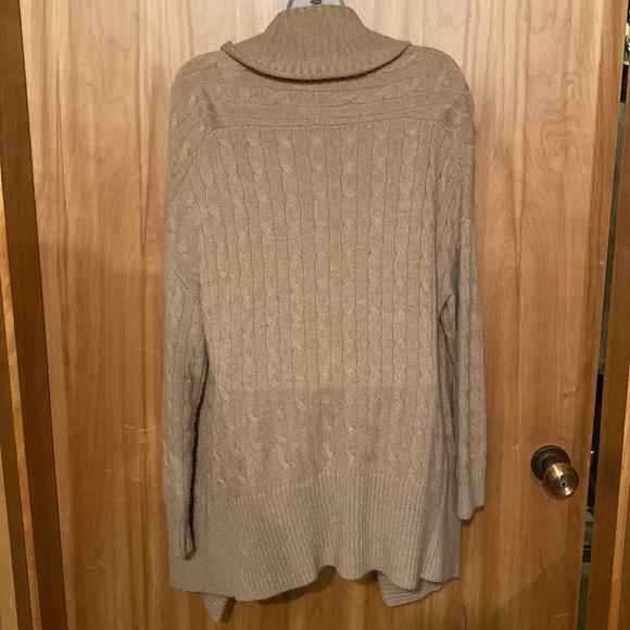 Polo 💯 cashmere shawl front open cardigan M - Picture 2 of 6